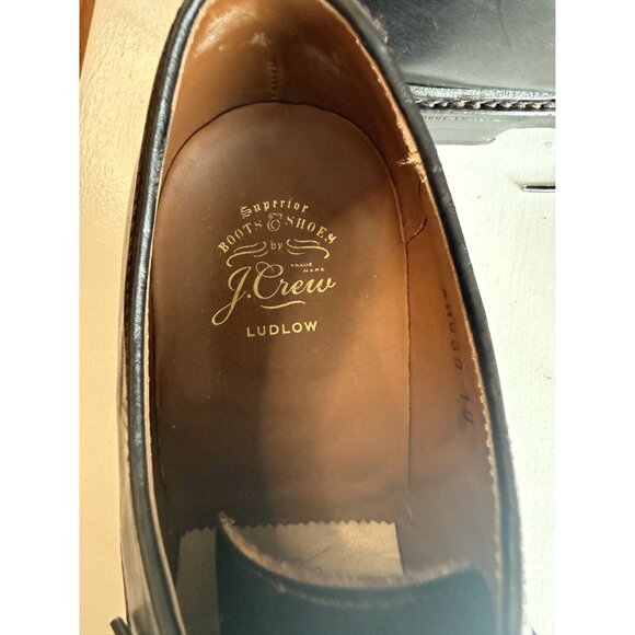 J Crew Ludlow derbys Men's Dress Shoe Leather Dark Brown $248 Size 10 [jb] - Picture 6 of 8